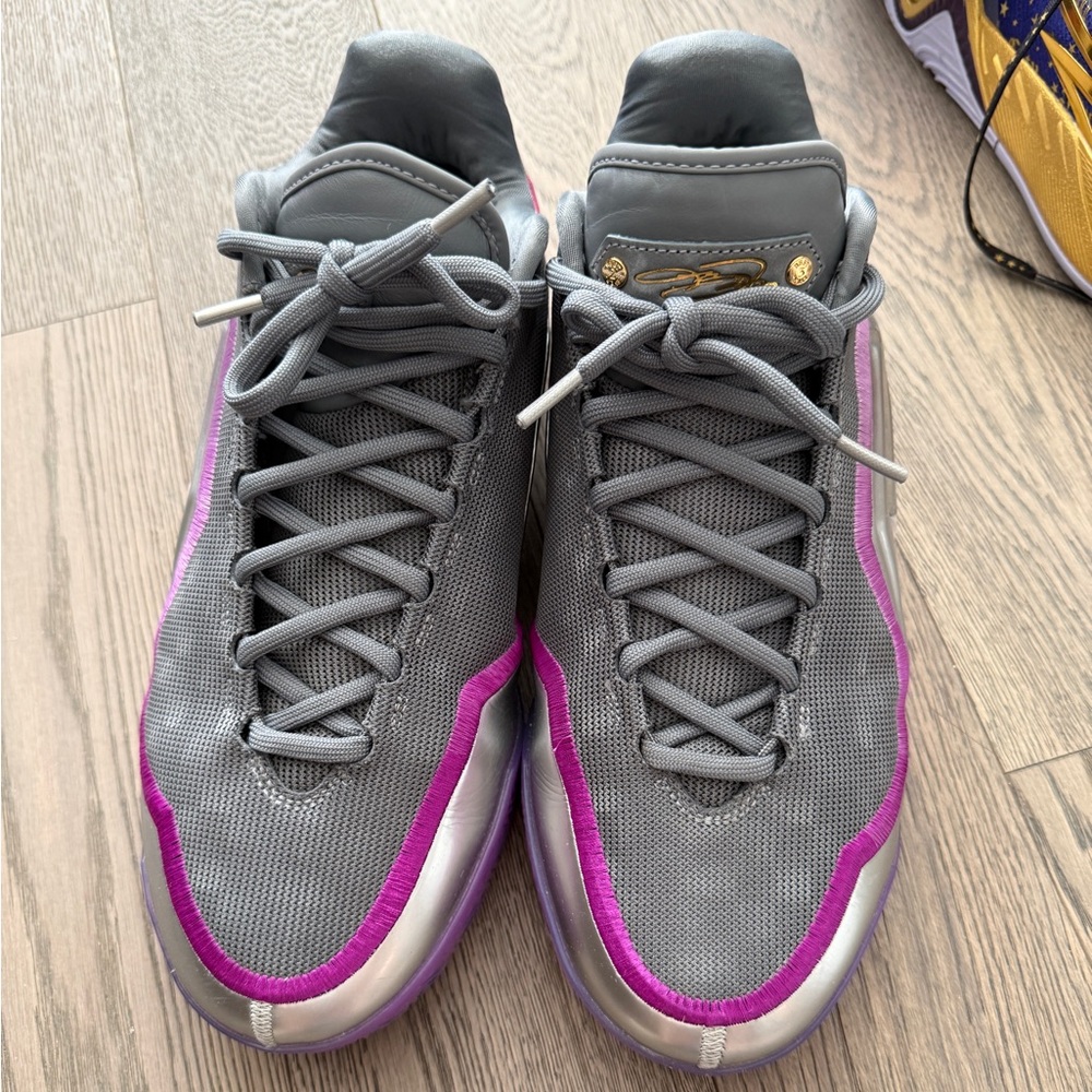 Nike Lebron XXIII Light Gray and Silver Knit Basketball Shoes